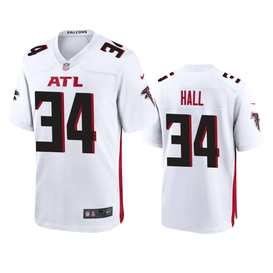 darren-hall-falcons-white-game-jersey