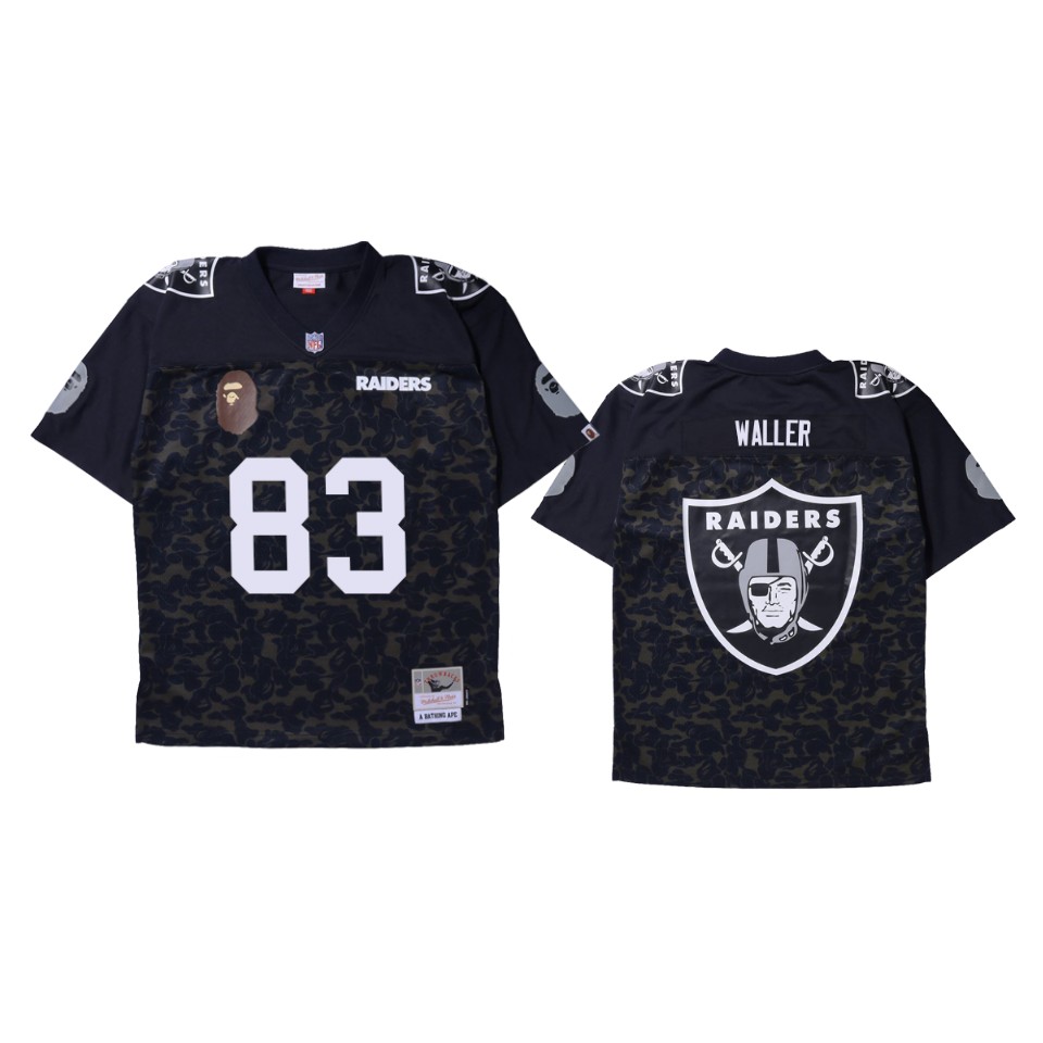 darren waller raiders black bape x nfl legacy jersey