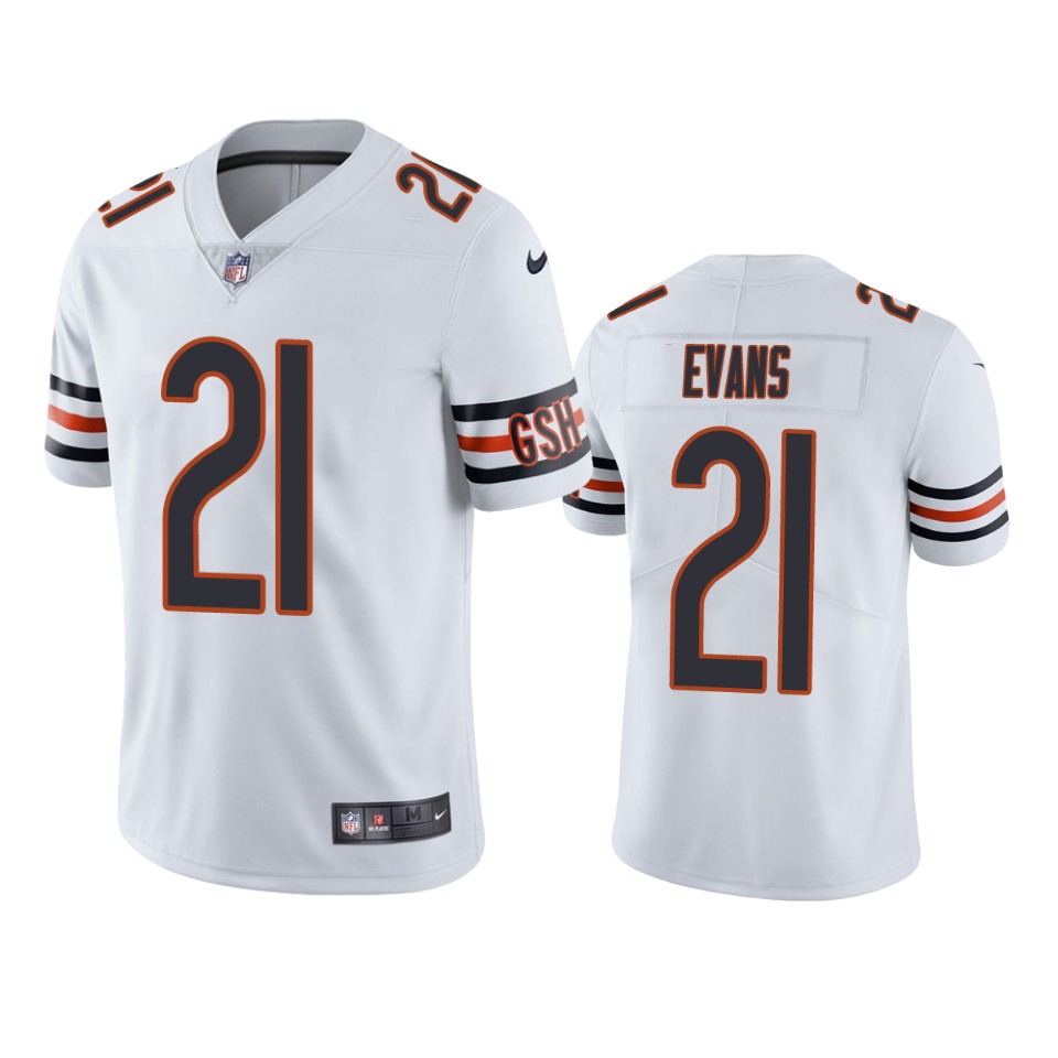 darrynton evans bears vapor limited white jersey