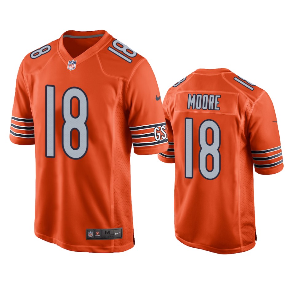david moore bears alternate game orange jersey
