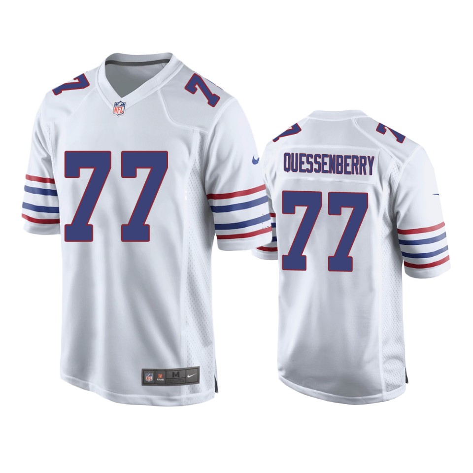 david quessenberry bills alternate game white jersey