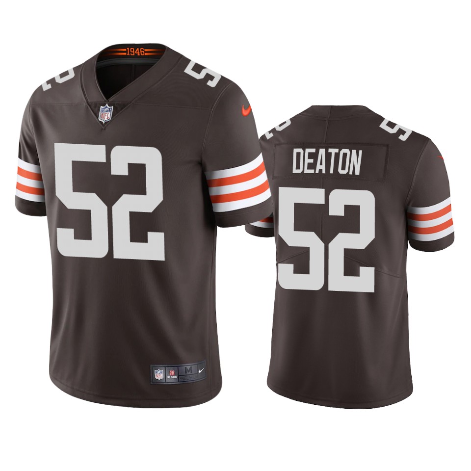 dawson deaton browns vapor limited brown jersey