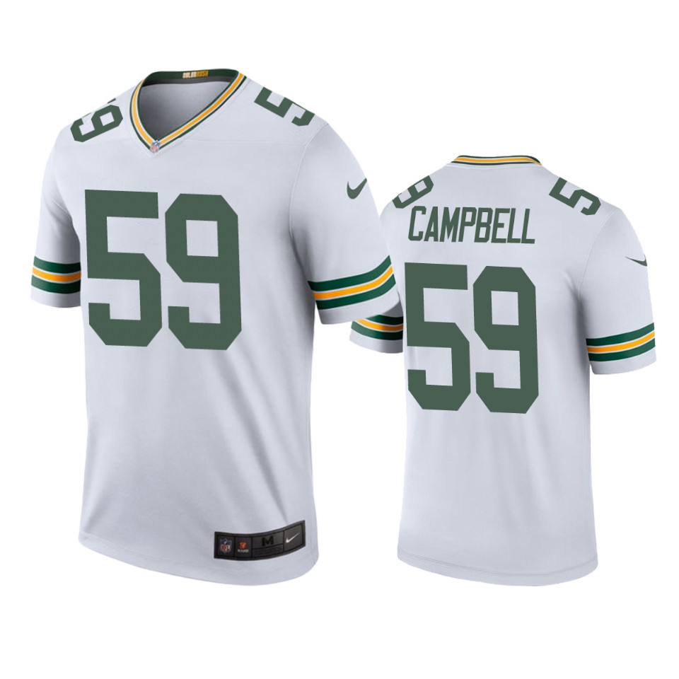 de'vondre campbell color rush legend packers white jersey