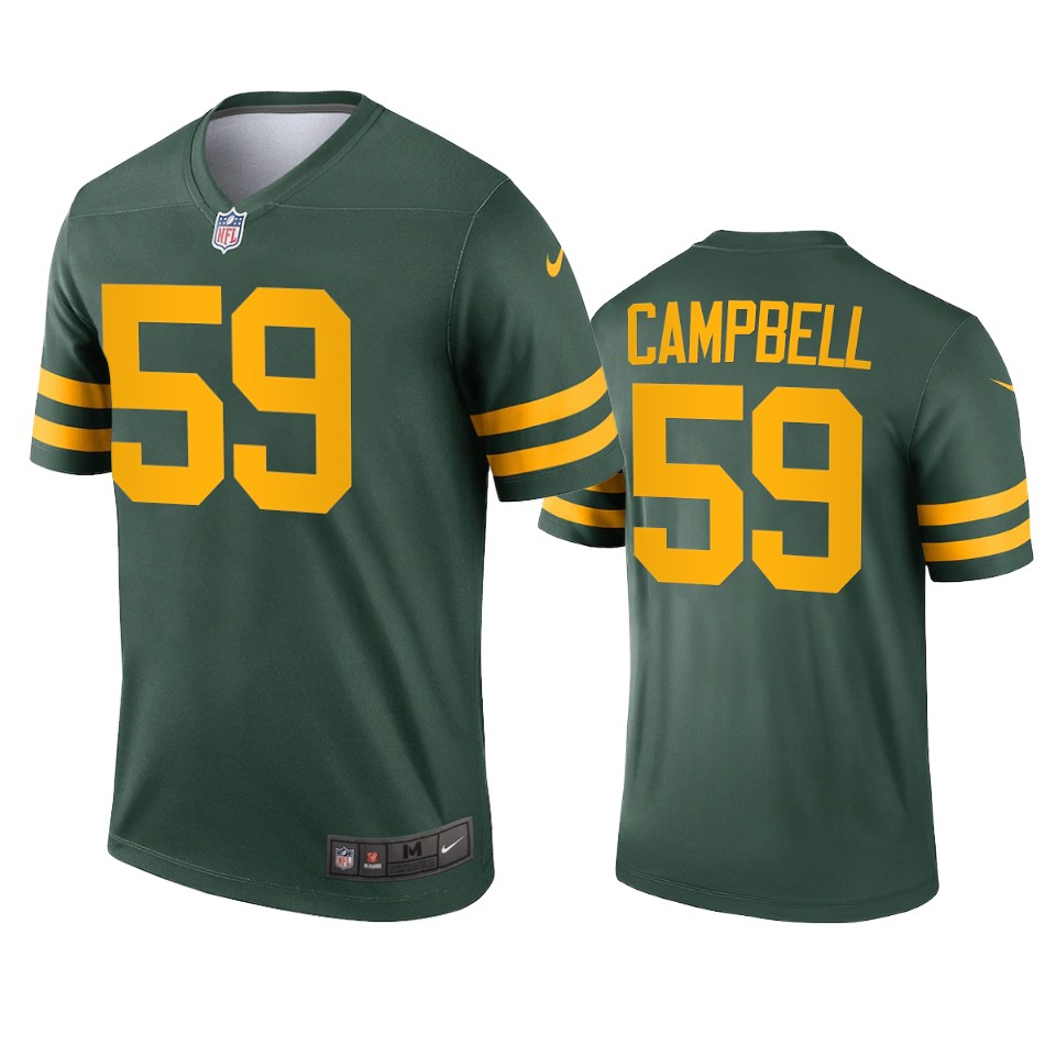 de'vondre campbell packers alternate legend green jersey