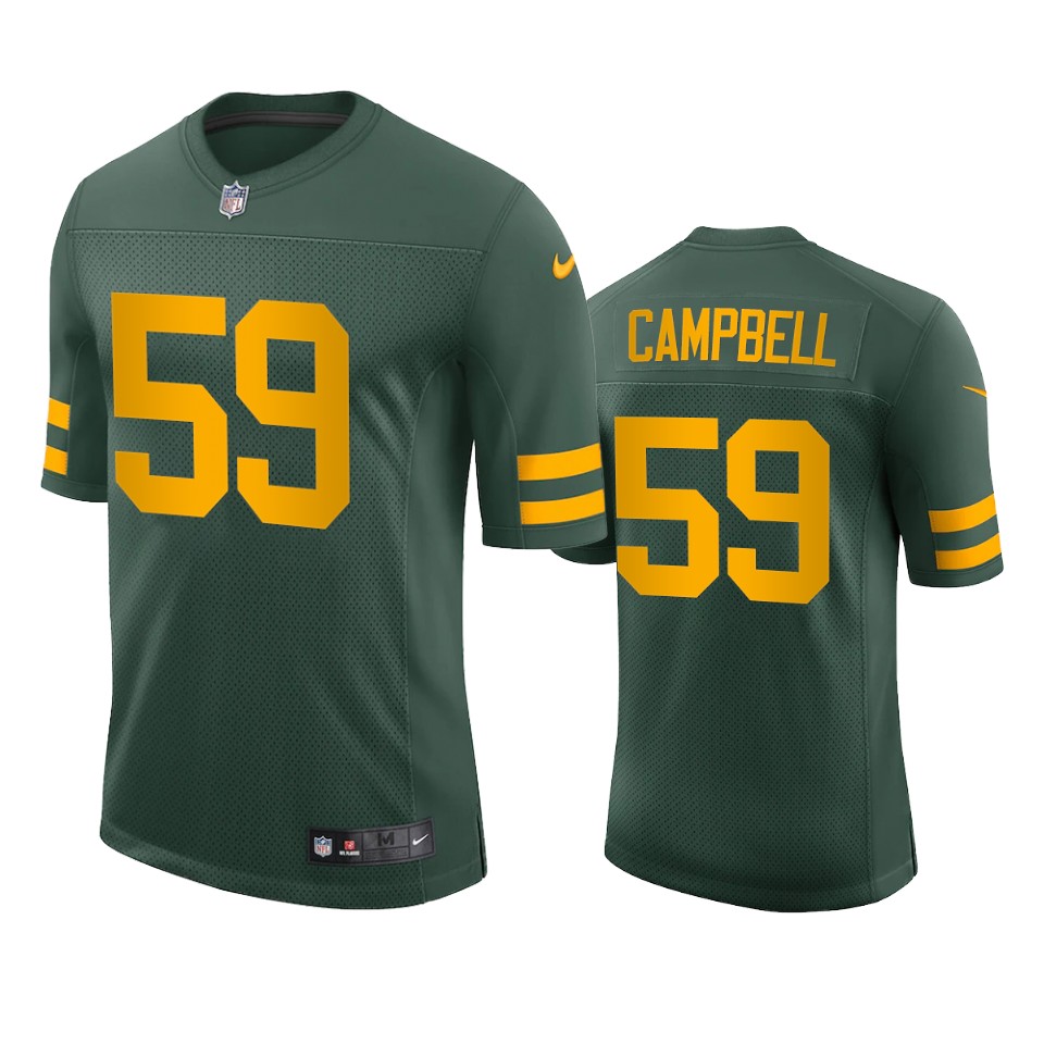 de'vondre campbell packers green vapor jersey 0a