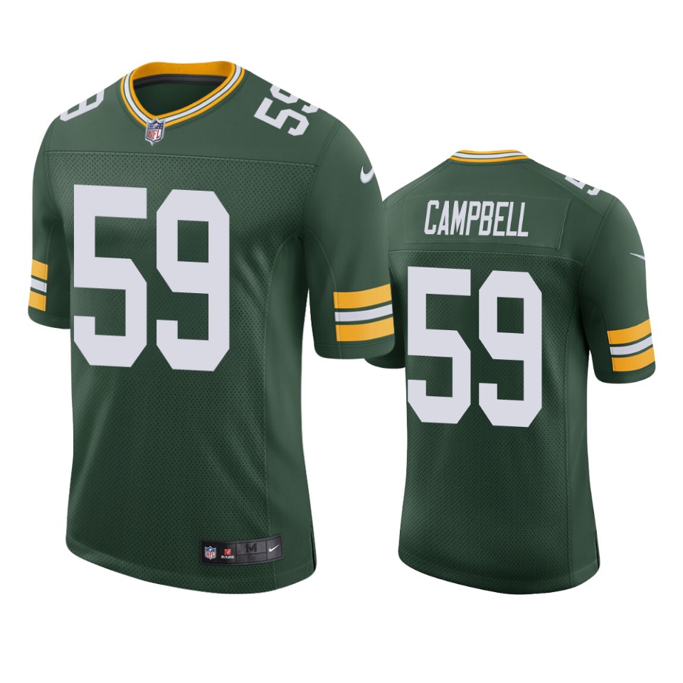 de'vondre campbell packers green vapor jersey