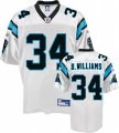 deangelo williams #34 carolina panthers white jersey