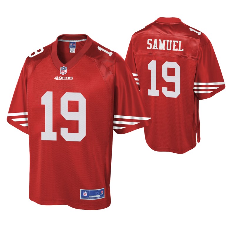 deebo samuel pro line jersey scarlet men's stitched