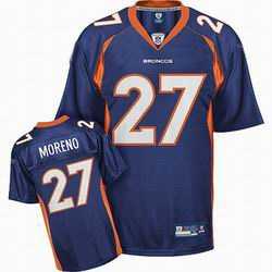 denver broncos #27 knowshon moreno blue jerseys