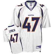 denver broncos #47 john lynch white