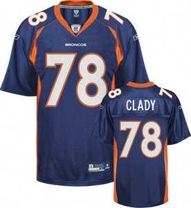 denver broncos #78 ryan clady blue jersey