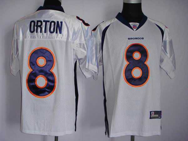 Denver Broncos #8 oyton white