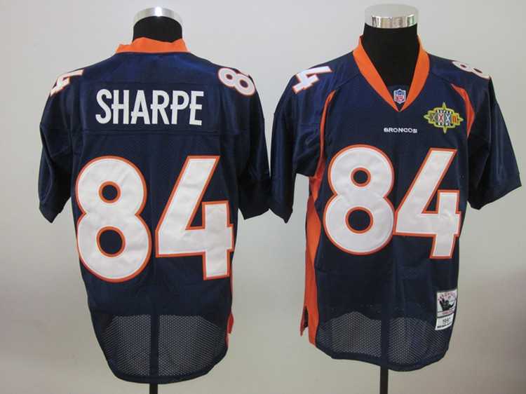 denver broncos #84 sharpe m&n blue sharpe