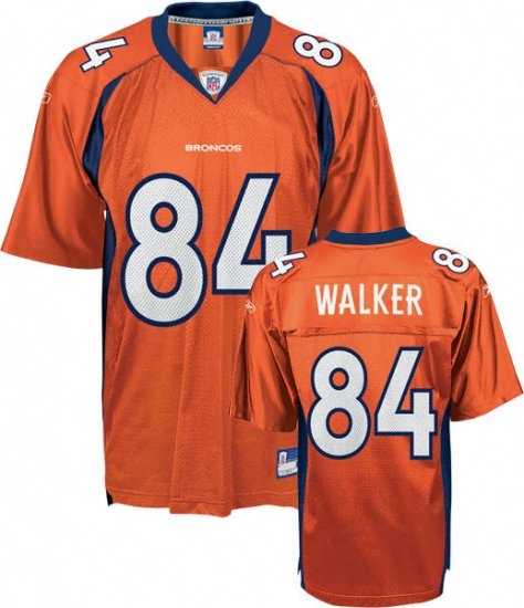 Denver Broncos #84 walker orange