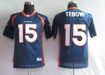 denver broncos 15# tebow blue [kid