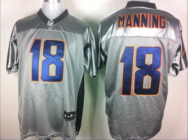 denver broncos 18 peyton manning gray shadow jerseys