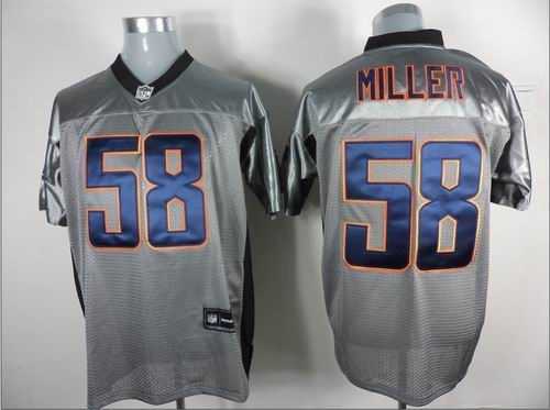 denver broncos 58 von miller gray shadow jerseys