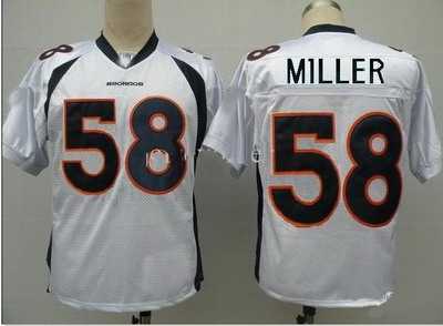denver broncos 58 von miller white football jerseys