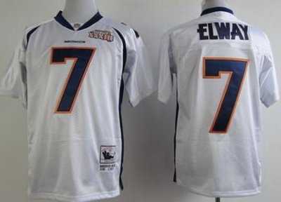 denver broncos 7 john elway throwback white jerseys