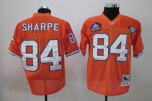 denver broncos 84 sharpe orange hall of fame patch jerseys