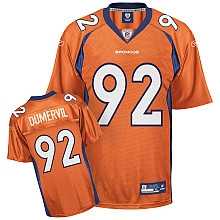 denver broncos 92# elvis dumervil orange jerseys