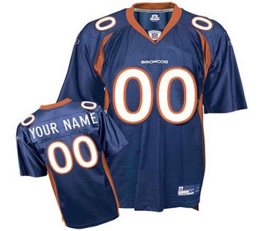 denver broncos customized replica team color jerseys