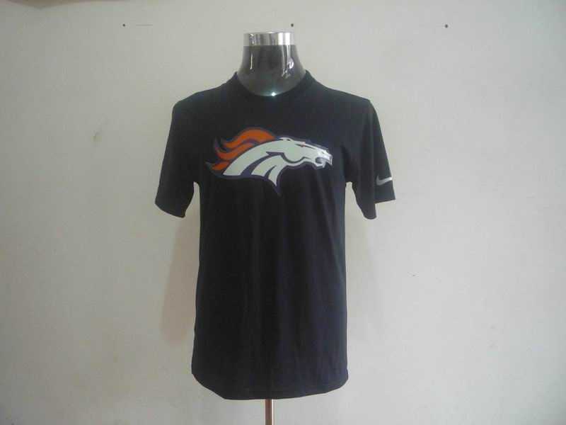 denver broncos sideline legend authentic logo dri-fit t-shirt -black