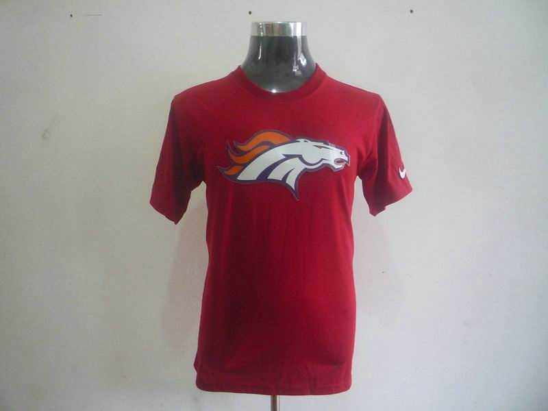 denver broncos sideline legend authentic logo dri-fit t-shirt -red
