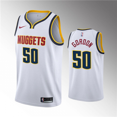 Denver Nuggets Aaron Gordon Association Edition White stitched Jersey #50