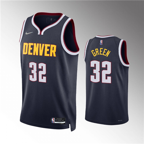 Denver Nuggets Jeff Green 2021-22 75th Anniversary Icon Navy stitched Jersey #32