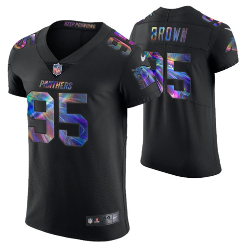 derrick-brown-golden-edition-jersey-vapor-elite-black-holographic