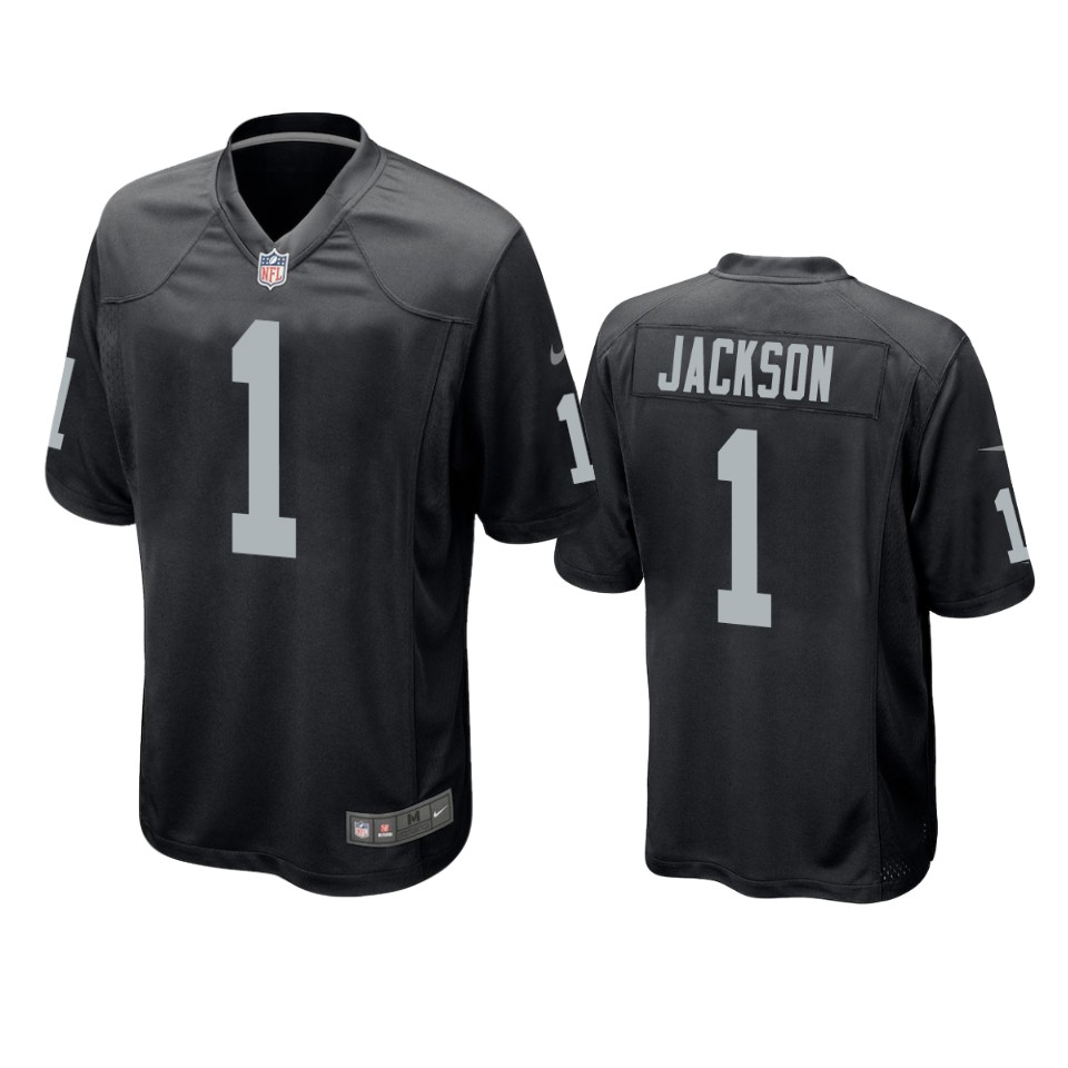 desean jackson raiders black game jersey