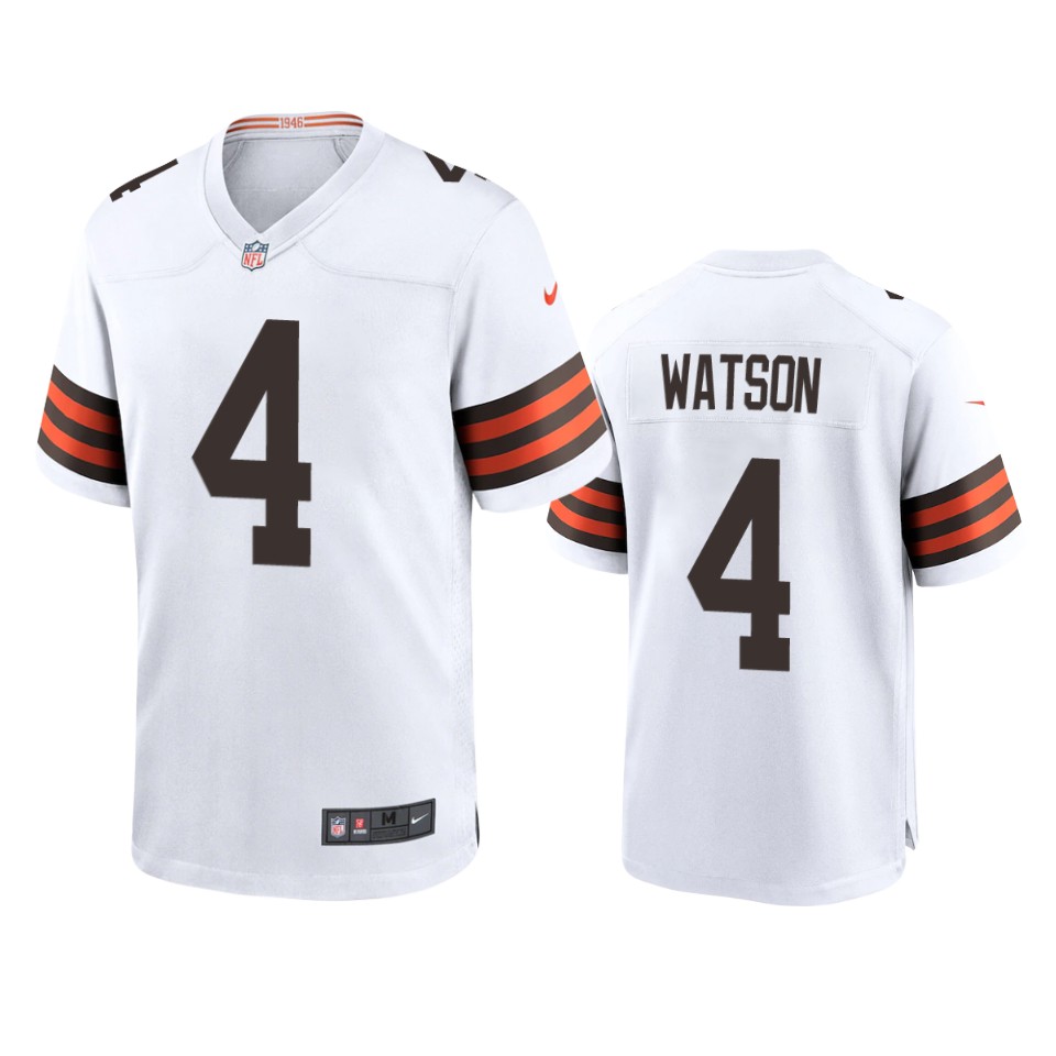 deshaun watson browns game white jersey