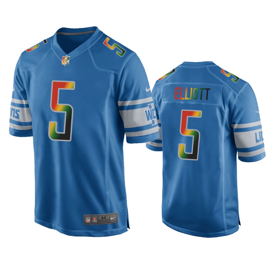 deshon elliott lions blue juneteenth freedom day jersey