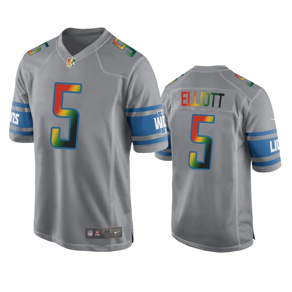 deshon elliott lions silver juneteenth freedom day jersey