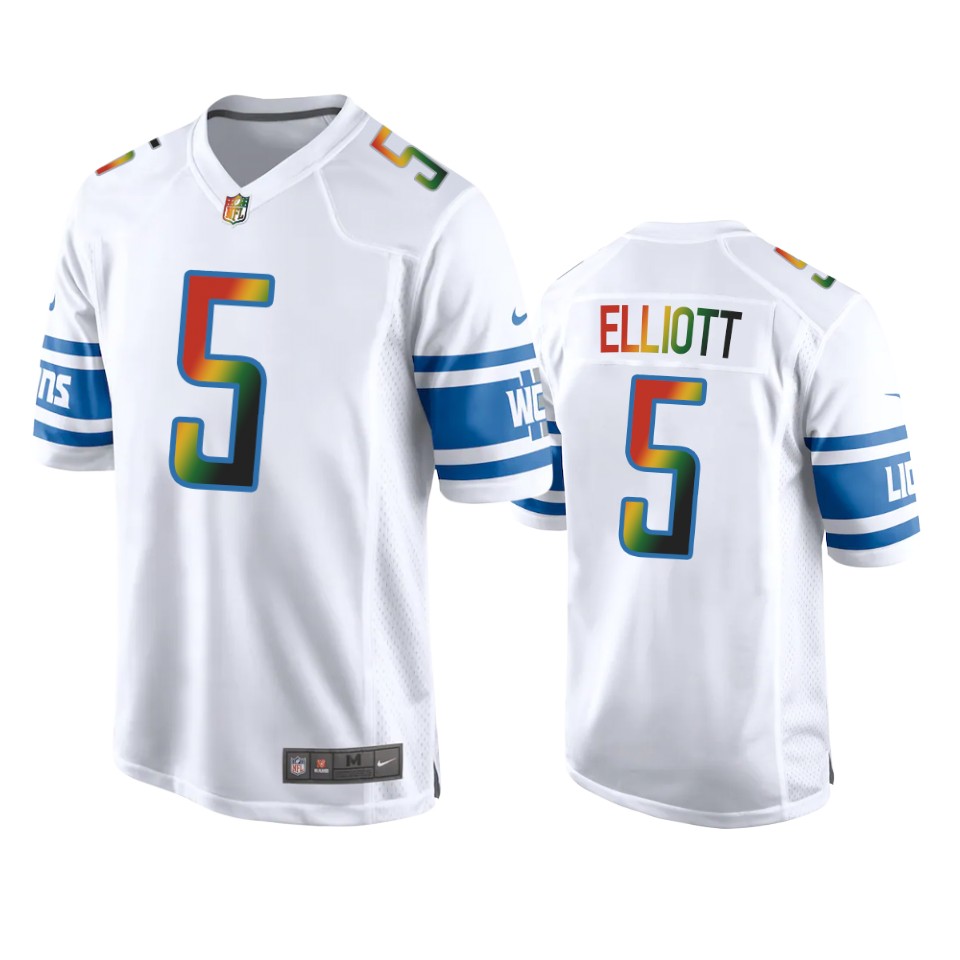 deshon elliott lions white juneteenth freedom day jersey
