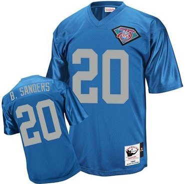 detroit lions #20 barry sanders throwback jersey