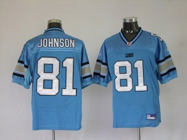 detroit lions 81 calvin johnson blue