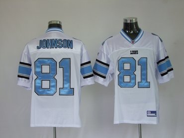 detroit lions 81 calvin johnson white