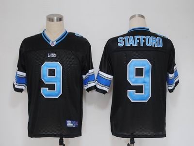 detroit lions 9 matthew stafford black jerseys