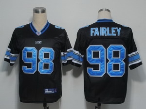 detroit lions 98 fairley black