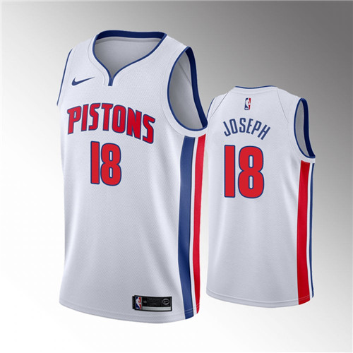 Detroit Pistons Cory Joseph Classic Edition White 2021 Trade stitched Jersey #18