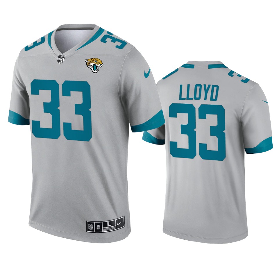 devin lloyd jaguars inverted legend silver jersey