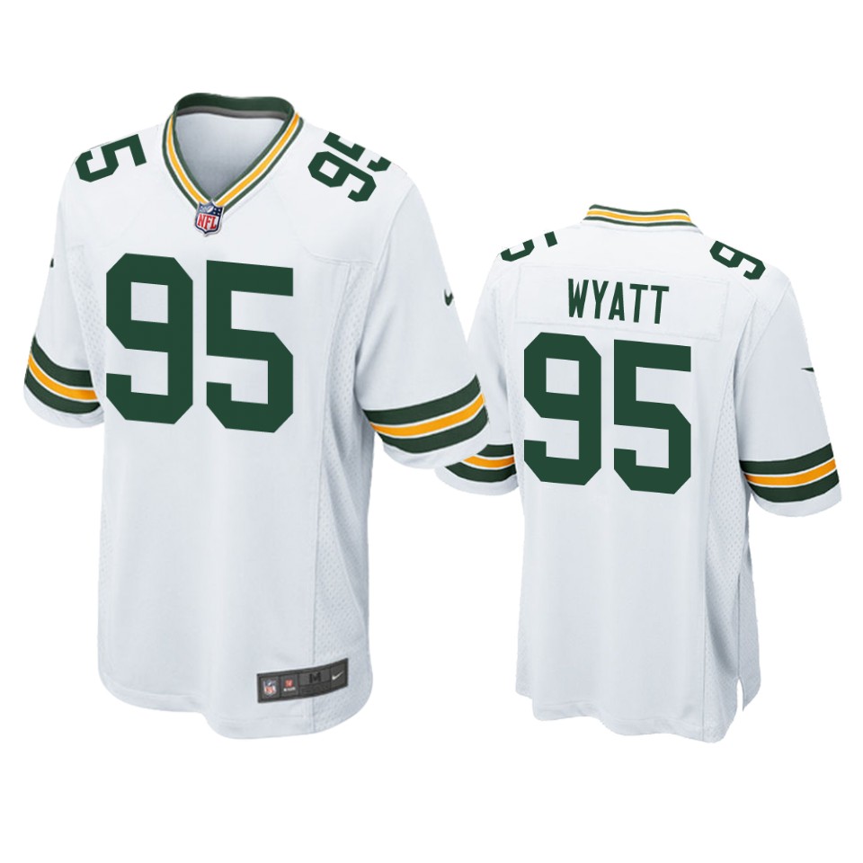 devonte wyatt packers white game jersey