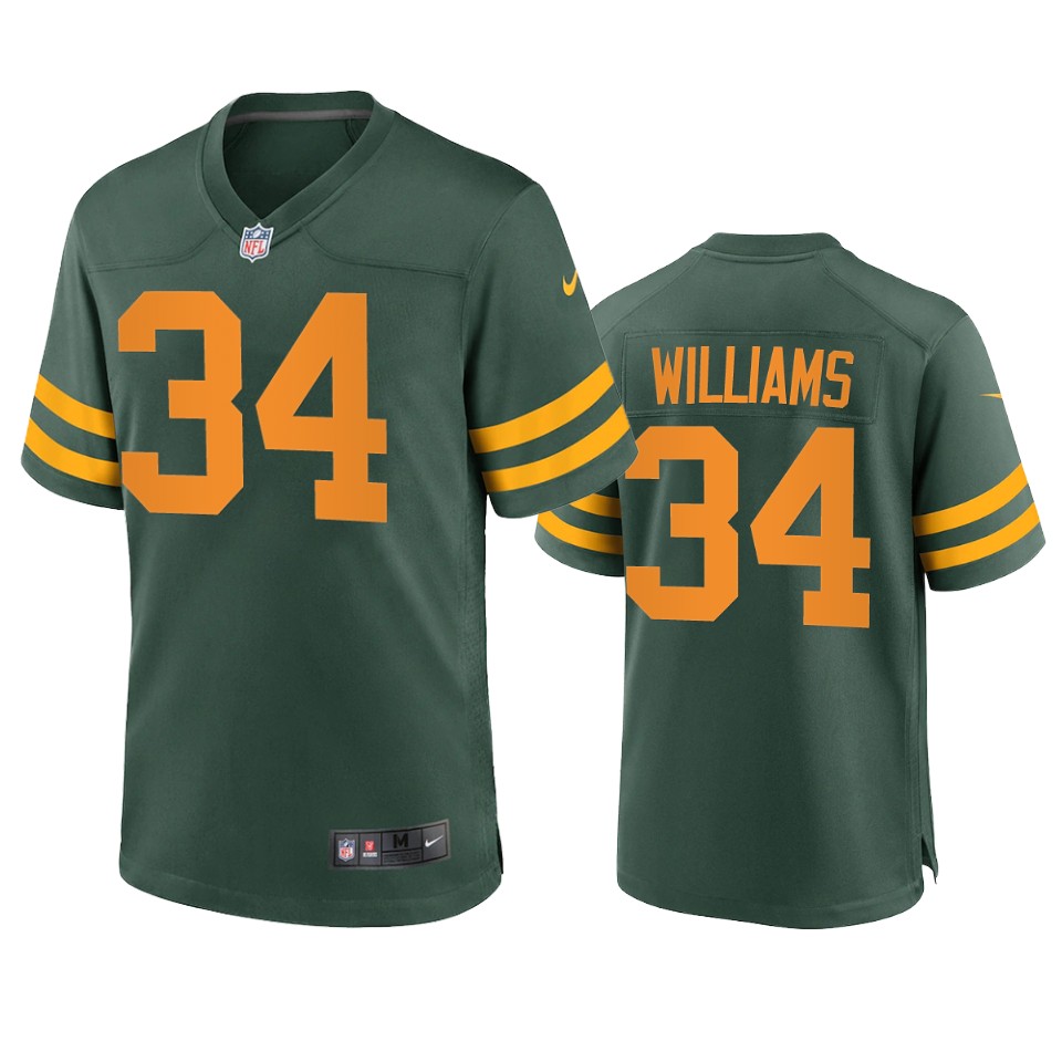 dexter williams packers alternate game green jersey