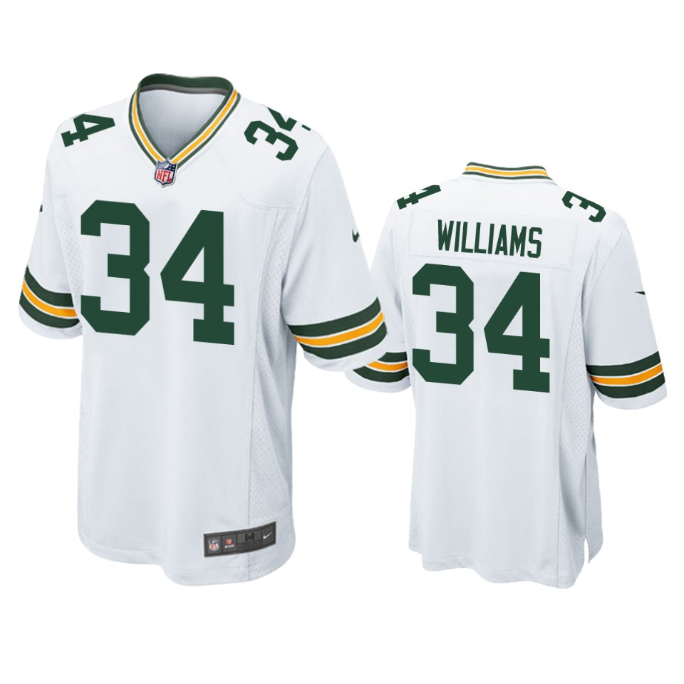 dexter williams packers white game jersey