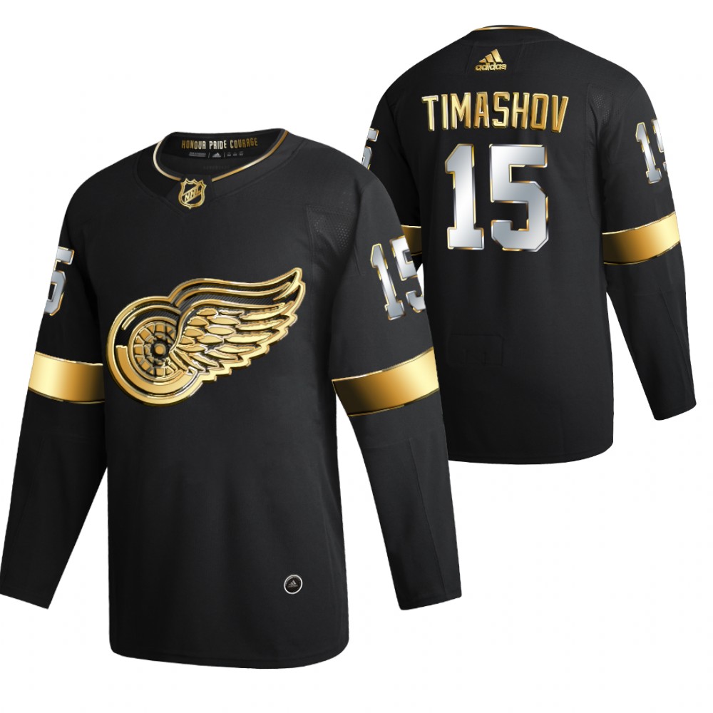 dmytro timashov Detroit Red Wings timashov 2021 Golden Edition Jersey Limited Authentic
