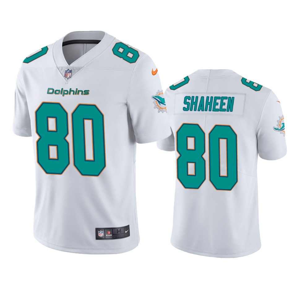 dolphins adam shaheen white vapor jersey 0a