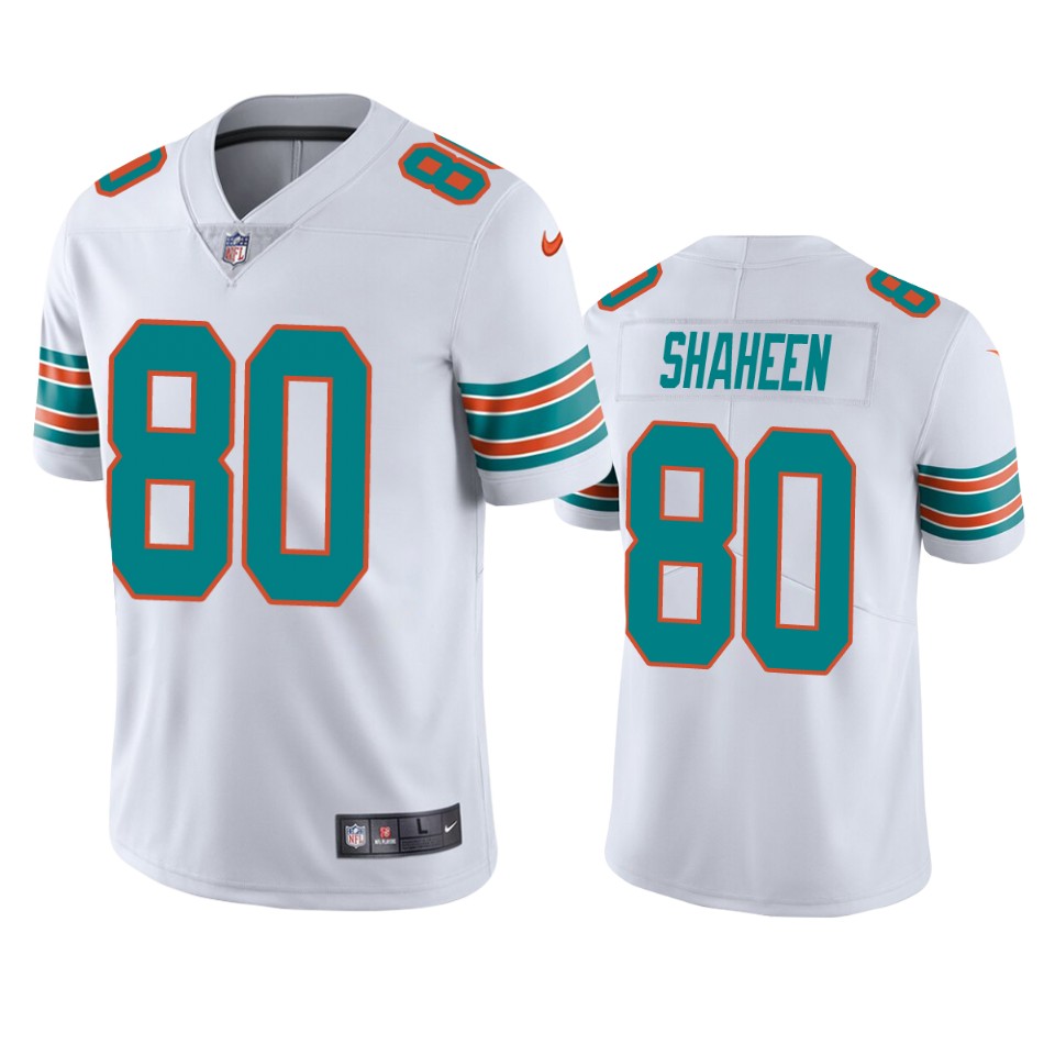 dolphins adam shaheen white vapor jersey