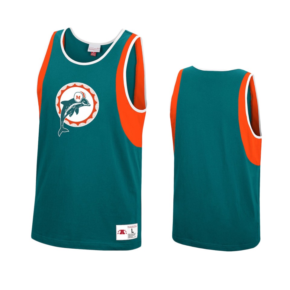 dolphins aqua matchup historic logo tank top